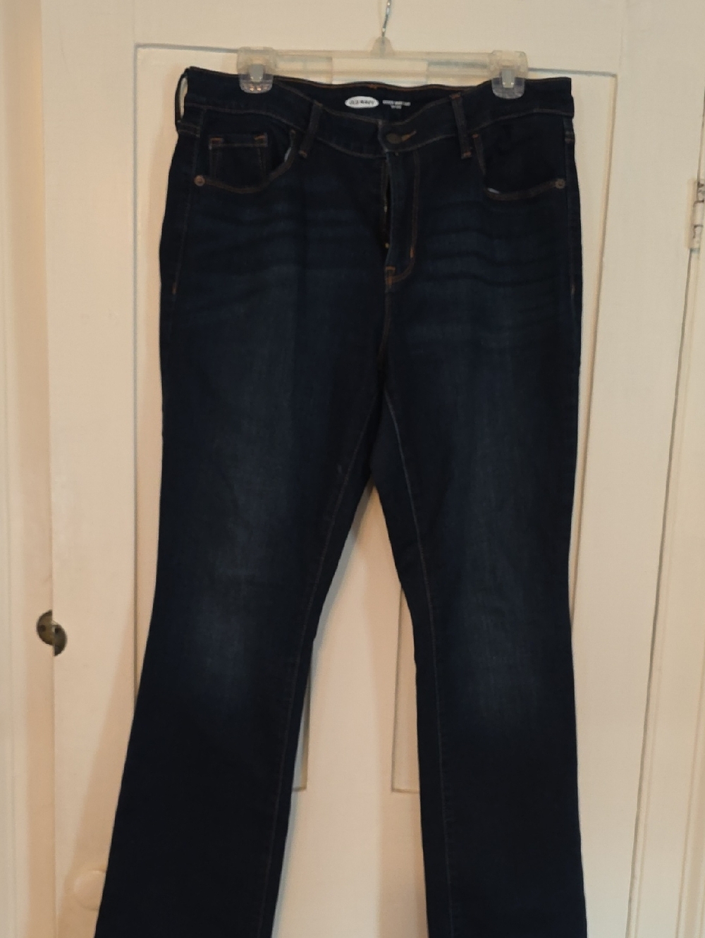 Old Navy Dark Blue Kicker Boot-Cut Jeans